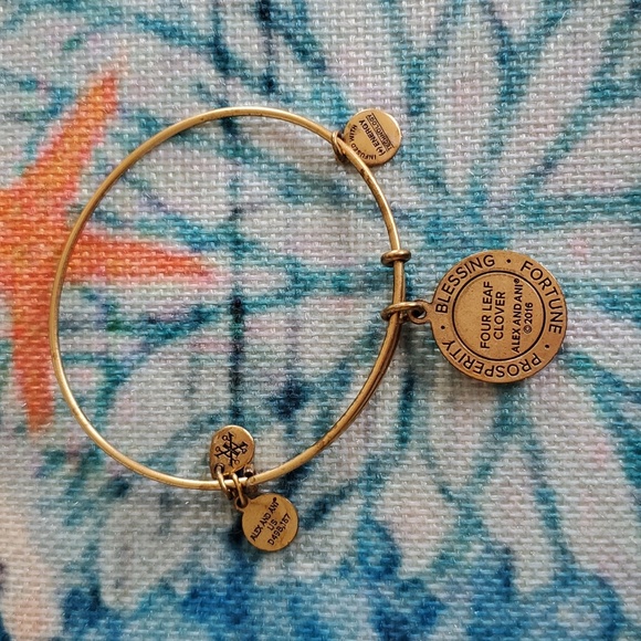 Alex and Ani Four Leaf Clover Bracelet - Picture 4 of 15